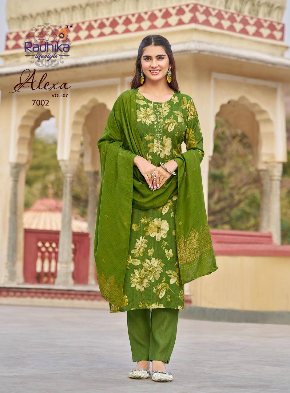 Radhika lifestyle alexa vol-7 Affordable Kurtis in Ahmedabad